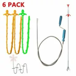 Dxn 6 Drain Piece Drain Hair Cleaning Set Kitchen Pipe Dredge Hook