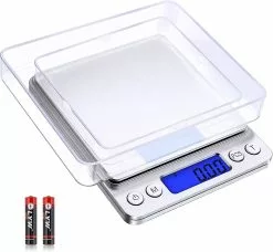 Maxcpu Precision Balance 500g/0.01g, Kitchen Scale/pocket Scale/jewelry Balance, High Precision Electronic Balance, Backlit Lcd Screen, Tare And Pcs Function