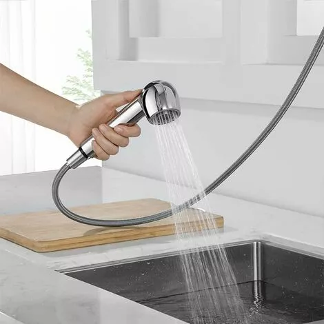 QERSTA Kitchen Faucet Sprayer 2 Jets Shower Head Replacement Sprayer For Kitchen Mixer Tap, Chrome - Image 2