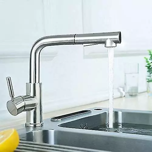 Unbranded Faucet Kitchen Kitchen Faucet Extendable High Pressure 360 Rotatable, Mixer Faucet Stainless Steel With 2 Jet Types For Kitchen / Sink / Bar / Mobil - Image 3
