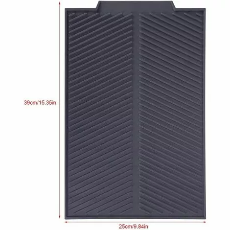 MEZHENG Silicone Non-slip Dish Drying Mat Drying Dish For Kitchen (Color : Gray) - Image 4