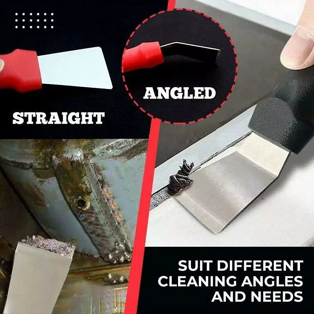 LetsGO Multipurpose Kitchen Cleaning Spatula, Gap Range Hood Decontamination Spatula, Stainless Steel Ice Remover Shovel Fridge Cleaning Tool, Refrigerator D - Image 4