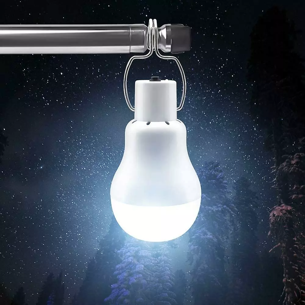 LetsGO Solar Powered Led Bulb - Portable Usb Charge Lantern Lamp Spotlight Indoor Office Kitchen Reading With Solar Panel For Outdoor Hiking Camping Tent Fis - Image 5