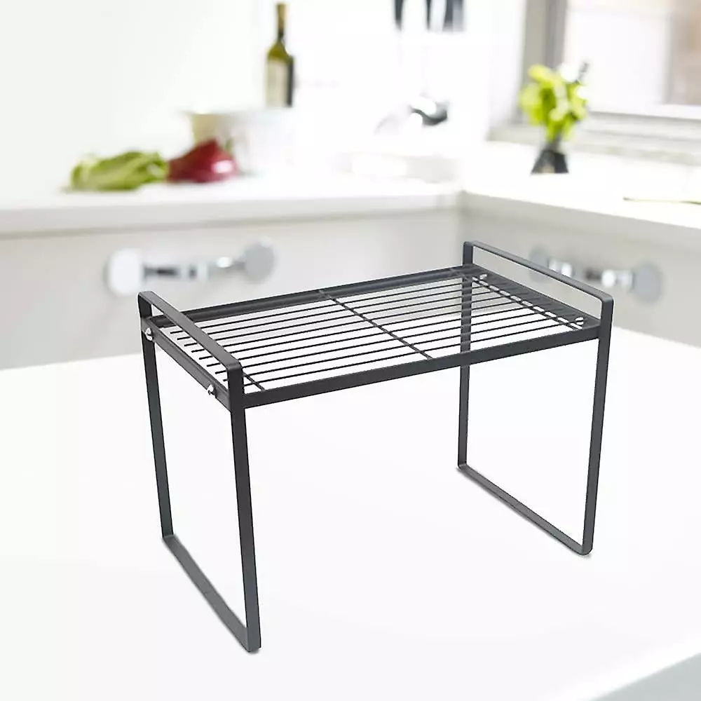 LetsGO Etagere Cupboard, Kitchen Shelf, 1 Piece Kitchen Cupboard Storage, Made Of Metal, Raised Guardrail, Durable, Good Load Capacity, For Kitchen, Cabinet - Image 5