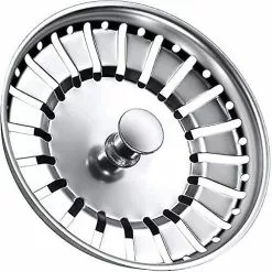 LetsGO Kitchen Sink Thick Stainless Steel Kitchen Sink Workout Plug Hole Diameter 78mm 84mm (stainless Steel-1pcs, 84mm) Silver-1 Pcs 84mm