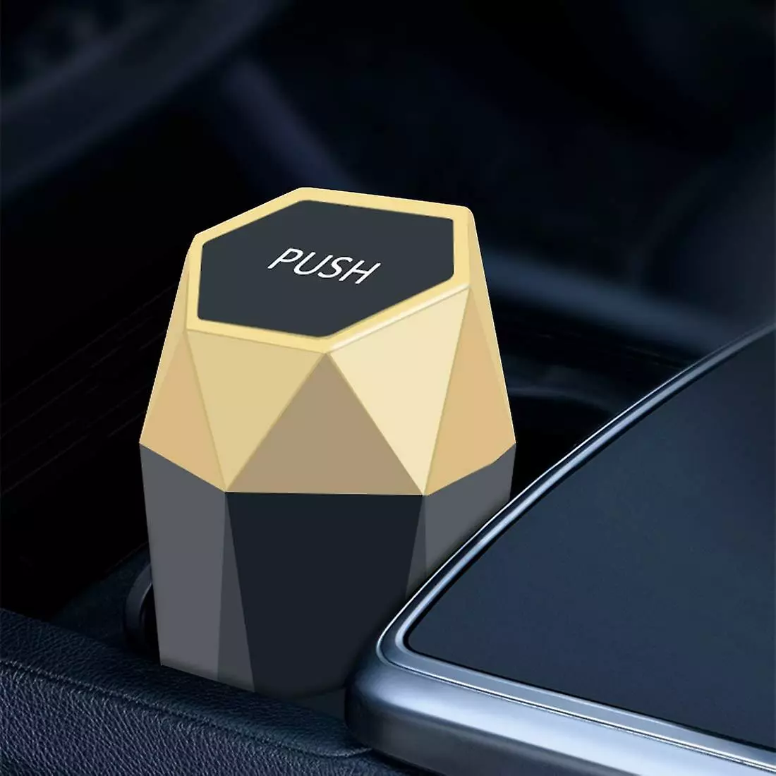 LetsGO 2 Pack Mini Car Trash Cans With Lid, Diamond Design, For Car, Home, Office, Kitchen, Bedroom - Image 5