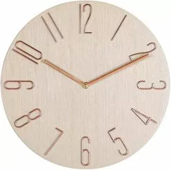 LetsGO Simple Wall Clock 12 Inch Living Room Home Wall Clock Clock Watch Fashion Bedroom Wall Clock?suitable For Home/bedroom/kitchen (beige)