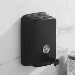 LetsGO Hand Soap Dispenser Wall Mounted 304 Stainless Steel Soap Dispenser Soap Gel Hotel Kitchen Sink 800ml