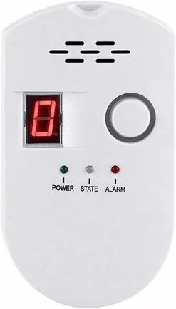 LetsGO Digital Natural Gas Detector Home Gas Alarm Gas Leak Detector High Sensitivity Lpg Lng Natural Coal Leak Detection Home/kitchen Alarm Monitor