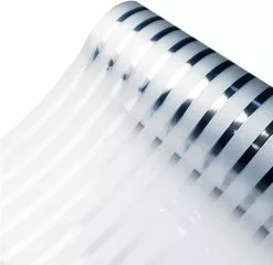 LetsGO Blackout Window Film Electrostatic Film Window Film Stripe Pattern Window Film Non Adhesive Window Film Anti-uv For Kitchen Home Office Meeting Room D