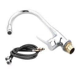 Unbranded Top Quality Chrome 360 Degree Swivel Alloy Kitchen Mixer Cold Hot Basin Sink Tap Faucet