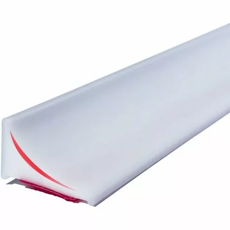 SOEKAVIA 100CM Shower Stopper For Frameless Door, Silicone Water Barrier Shower Threshold, Self-adhesive Strip Bathroom And Kitchen Dam Protection, White