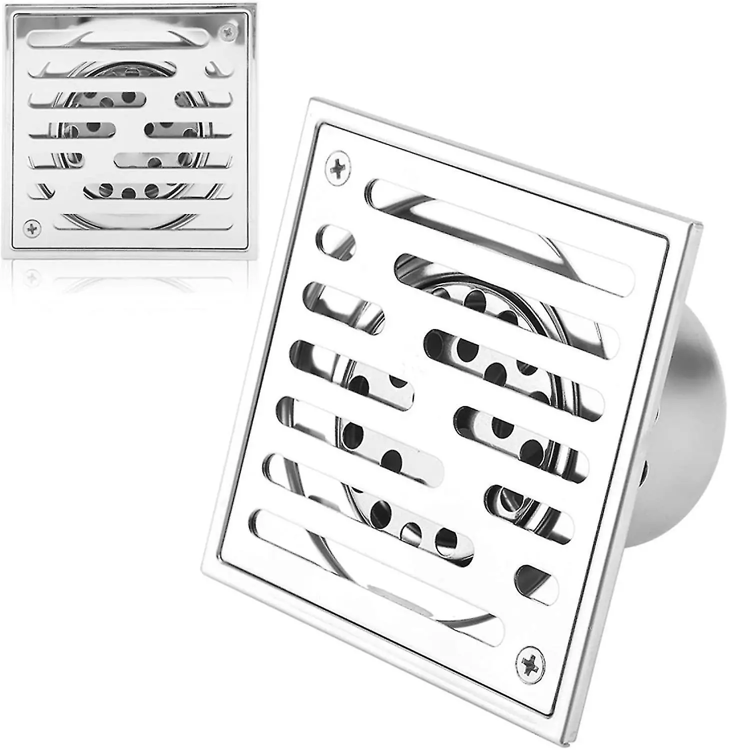 Unbranded Stainless Steel Floor Drain - Can Prevent Hair From Entering The Drain Pipe And Blocking It - Suitable For Kitchen, Bathroom, And Basement Etc(110 * 1 - Image 4