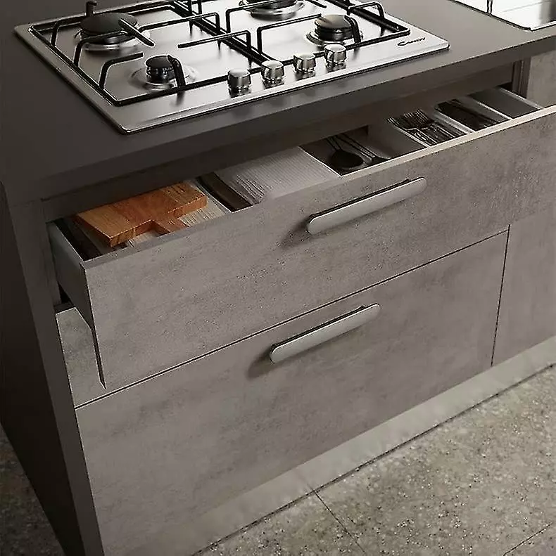 Unbranded Set Of 2 Kitchen Drawer Pulls Pull Handle Modern Zinc Alloy Silver Brushed Hardware For Cabinet Bathroom Dresser (hole Centers 3.8'' 96mm) - Image 4