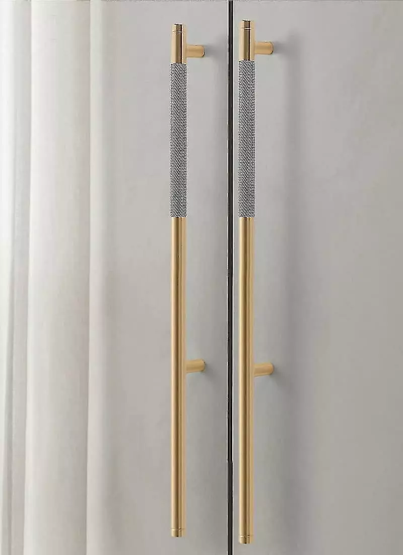 Unbranded 2 Pack Modern Gold Cabinet Handles Furniture Handles Hole Distance 256mm Vintage Door Handles For Kitchen Cabinets Dresser Cupboard (golden Grey) - Image 3