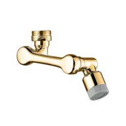 Ah Xing Universal 1080 Swivel Extension Faucet Aerator Rotate Robotic Arm Tap Extender Foldable Kitchen Sink Faucet