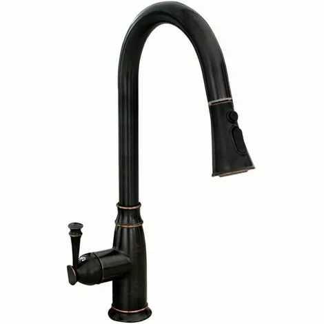Kitchen Faucet Rea Deco Old Black High