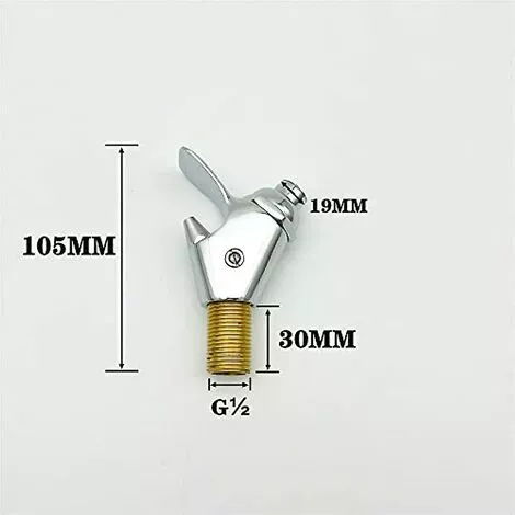 TUMALAGIA Drinking Water Filter Faucet For Bathroom Kitchen Outdoor Brass Press Drinking Water Filter Faucet Fit For 12 Inch Fip Supply Pipe Connector - Image 2