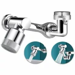 BOED 1080 Swivel Faucet Aerator, 2 Modes Adjustable Faucet Aerator, Wide Angle Aerator, Rotating Aerator, Swivel Kitchen Faucet Head
