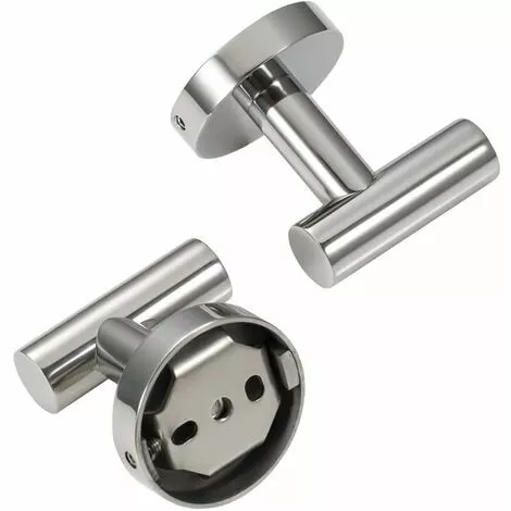 NICEONE Bathroom Towel Hooks, SUS304 Stainless Steel Polished Chrome Finish, Clothes Hook, Modern Wall Hook Holder For Kitchen Garage Hotel Wall Mounted (2 Pack)
