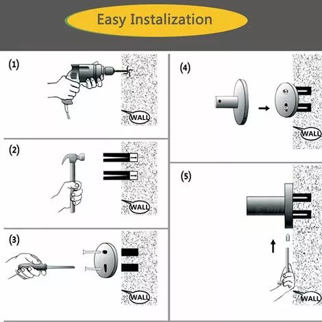 NICEONE Bathroom Towel Hooks, SUS304 Stainless Steel Polished Chrome Finish, Clothes Hook, Modern Wall Hook Holder For Kitchen Garage Hotel Wall Mounted (2 Pack) - Image 4