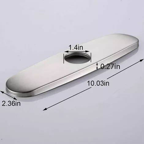 NICEONE Kitchen Faucet Trim Plate Bathroom Sink Bathroom Sink Cover Laundry Hole Base Plate - Image 2