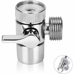 Soleil Ways Shut Off Shower Faucet Diverter Diverter Brass Chrome Adapter Shower Diverter Switch Valve For Kitchen Or Bathroom Sink Washing Machine M22 X M24