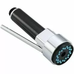 Way Kitchen Faucet Sprayer Brass Kitchen Sink Sprayer Retractable Single Handle Sprayer Replacement For Pull Out Sprayer Faucet, Chrome, G1/2,