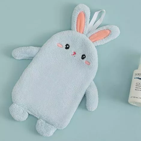 XINUY Hand Towels, Kitchen Decorative Rabbit Hand Towels - Thick Hanging Hand Towels - Image 2