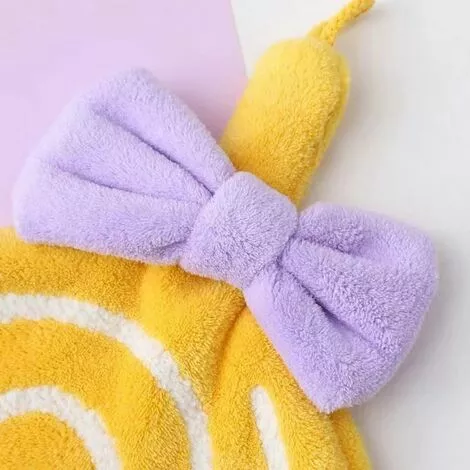 XINUY 4 Pack Small Hand Towel, Hand Towel For Kitchen Bathroom Cute Lollipop Shape Super Absorbent Quick Dry - Image 2