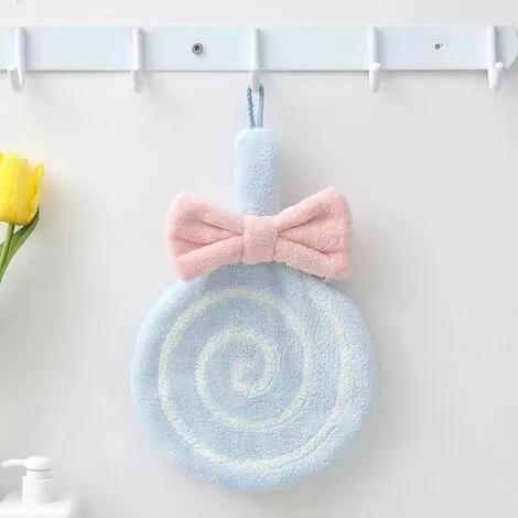 XINUY 4 Pack Small Hand Towel, Hand Towel For Kitchen Bathroom Cute Lollipop Shape Super Absorbent Quick Dry - Image 5