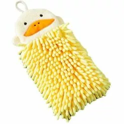 XINUY Chenille Animal Hand Towels To Embroider, Kitchen - Duck Embroidery