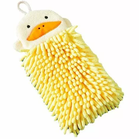 XINUY Chenille Animal Hand Towels To Embroider, Kitchen - Duck Embroidery