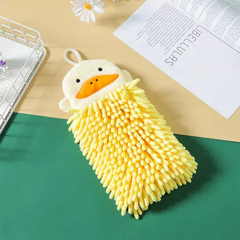 XINUY Chenille Animal Hand Towels To Embroider, Kitchen - Duck Embroidery - Image 2