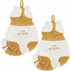 XINUY Cute Absorbent Hand Towels, 2 Pcs Kitchen Hand Towel Bathroom Hand Towel, Soft Absorbent Hanging Hand Towel, Hand Towels For Kids