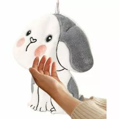 XINUY Cartoon Towel, Dog Shape Kitchen Absorbent Hand Towel - Lightweight Bath Hand Towel Household Towel