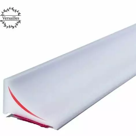 NICEONE 200cm Shower Water Stopper For Frameless Shower Door, Silicone Shower Threshold For Shower Floor, Water Noise Barrier For Bathroom And Kitchen (White)