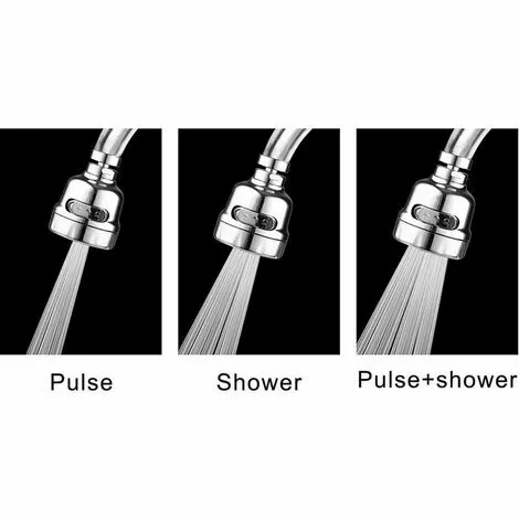 HEGUYEY Swivel Faucet Aerator, Aerator Faucet Water Saving Extension Faucet Filter Nozzle Kitchen Faucet Adjustable Multifunctional Sprayer - Image 2