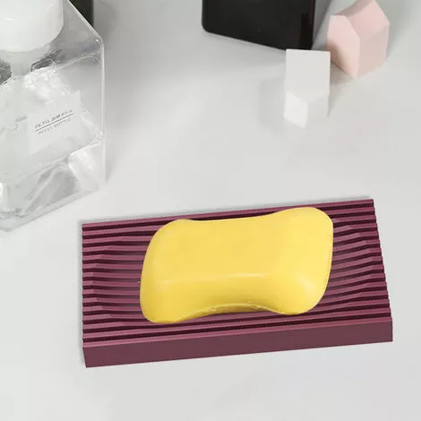 FVBJD Self Draining Soap Dishes, Soap Holder, Soap Tray Saver For Shower Bathroom Kitchen Sponges Red - Image 4