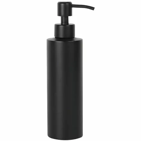 XINUY Black Soap Dispenser, Aluminum Soap Dispenser, 350 ML, Stainless, For Kitchen And Bathroom