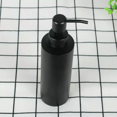 XINUY Black Soap Dispenser, Aluminum Soap Dispenser, 350 ML, Stainless, For Kitchen And Bathroom - Image 4