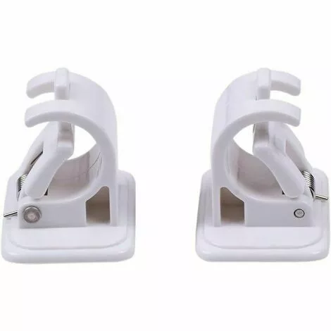 PENY 4 Pack Curtain Rod Mounting Brackets, Self-adhesive Wall Hooks, Towel Rack, Wall Mount No Drilling, Rod Holder For Curtain Rod, Kitchen, Bedroom. - Image 2