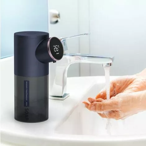 MIRLEY-UK Automatic Soap Dispenser, 320ml Foam Soap Dispenser With USB Rechargeable, IPX4 Touchless Soap Dispenser With Infrared Sensor Detector, Suitable For Kitchen, Bath - Image 2