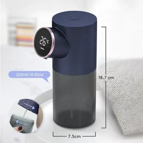 MIRLEY-UK Automatic Soap Dispenser, 320ml Foam Soap Dispenser With USB Rechargeable, IPX4 Touchless Soap Dispenser With Infrared Sensor Detector, Suitable For Kitchen, Bath - Image 5