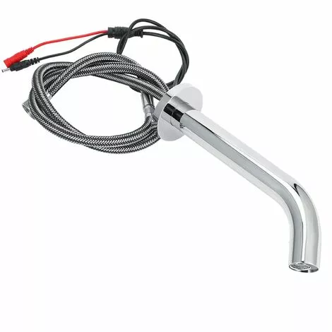 PRÉNFLE Wall Infrared Induction Sensor Water Faucet, Commercial Stainless Steel Hot Cold Basin Water Tap Water-Saving Kitchen Sink Faucet, 2.0-5.9In Sensing Distance, For Bathroom, Toilet, Hotel, Public Place - Image 5