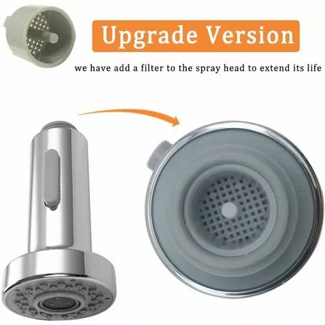 MIRLEY-UK Multi Function Pull-Out Kitchen Tap Spray Head Replacement Shower Head For Kitchen Bathroom Mixer Tap , Universal G 1/2-inch - Image 3