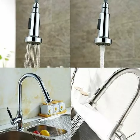 MIRLEY-UK Multi Function Pull-Out Kitchen Tap Spray Head Replacement Shower Head For Kitchen Bathroom Mixer Tap , Universal G 1/2-inch - Image 5